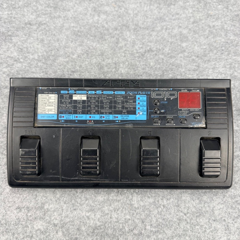 Zoom 1010 Multi Effects Guitar Processor Pedal Made in Japan Vintage Untested